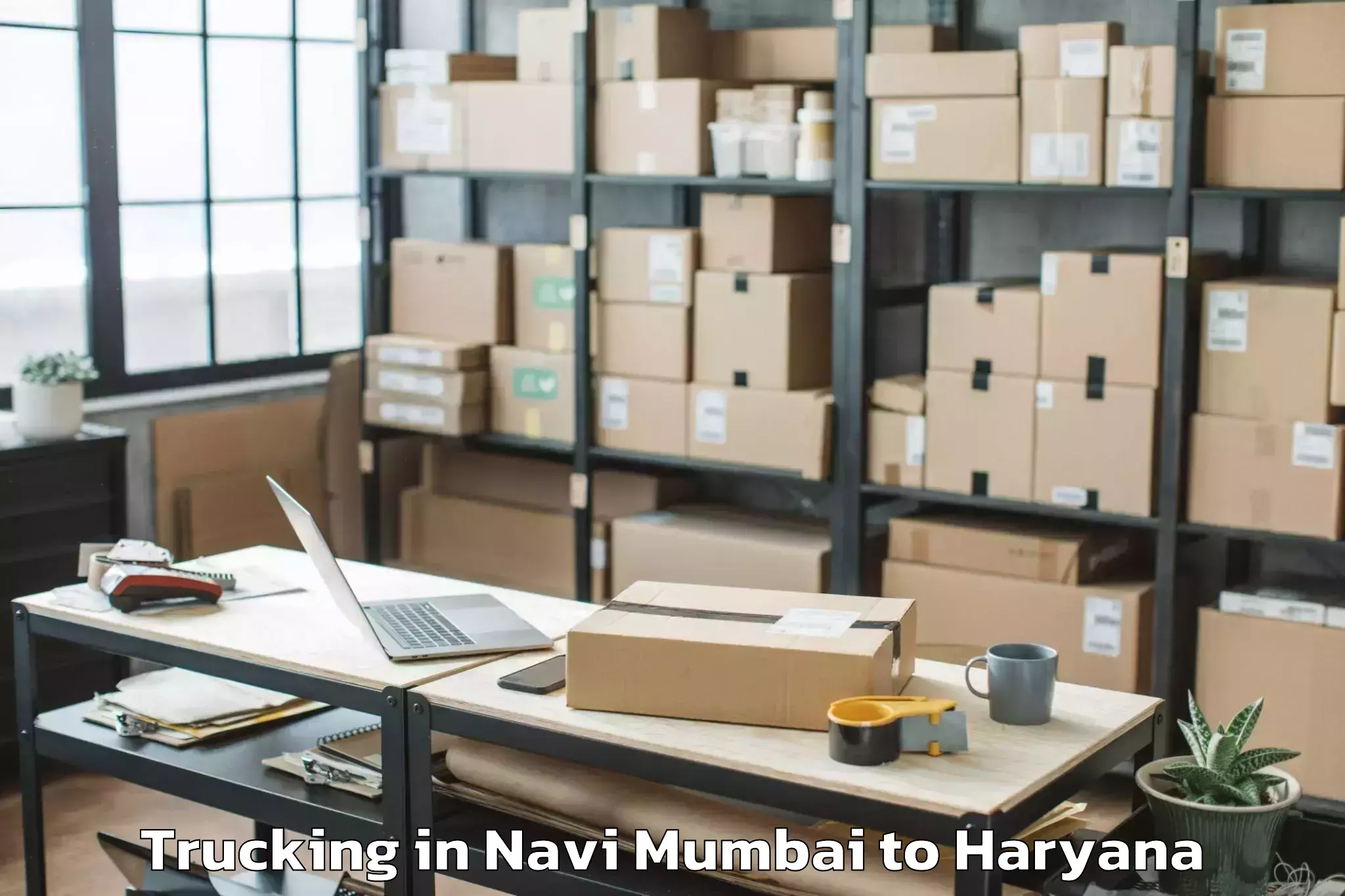 Easy Navi Mumbai to Srm University Haryana Sonipat Trucking Booking